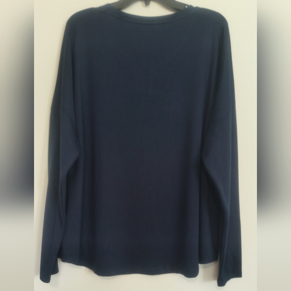New Navy Oversized Top / 2X - Picture 5 of 11